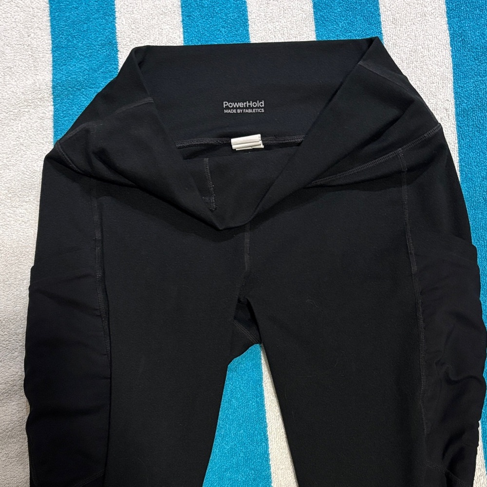 Black Fabletics Leggings with mesh
